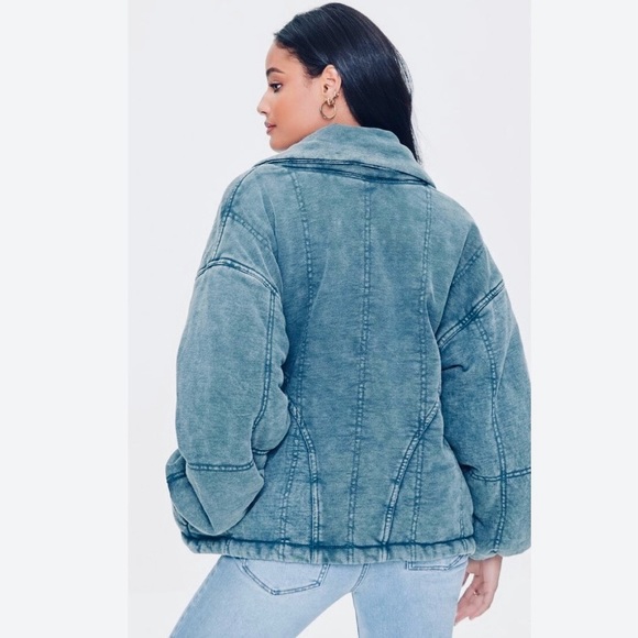 Forever 21 Seamed Mineral Wash Jacket - Picture 4 of 13
